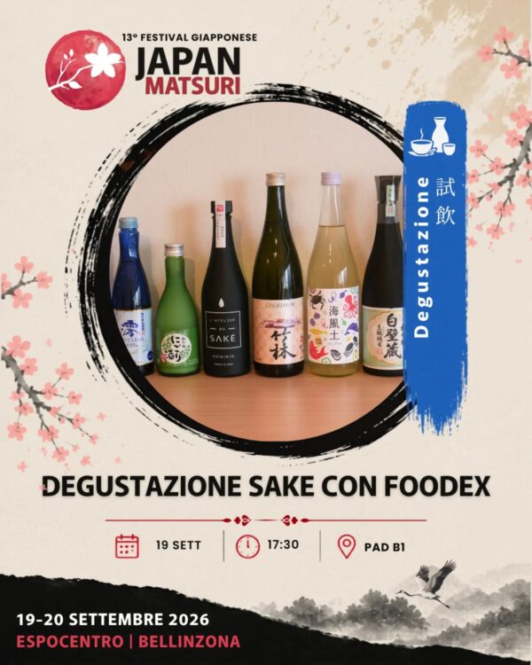 🇮🇹 Scopri e degusta il Sake giapponese 🍶 con Foodex Unisciti agli esperti di Foodex per sc