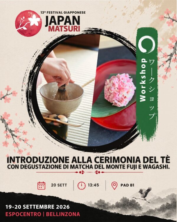 🇮🇹 INTRODUZIONE ALLA CERIMONIA DEL TÈ Con degustazione di matcha del Monte Fuji e wagashi.