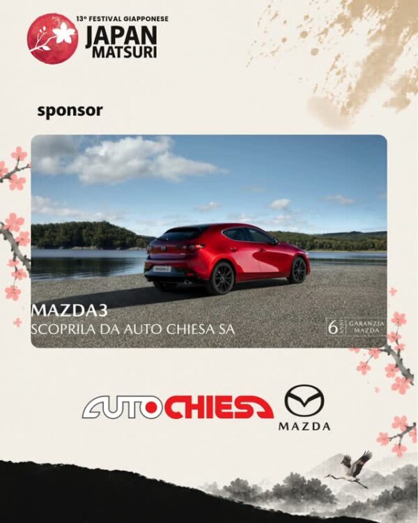 🇮🇹 Un grazie di cuore ad Auto Chiesa SA, concessionaria Mazda, per aver sostenuto il Japan