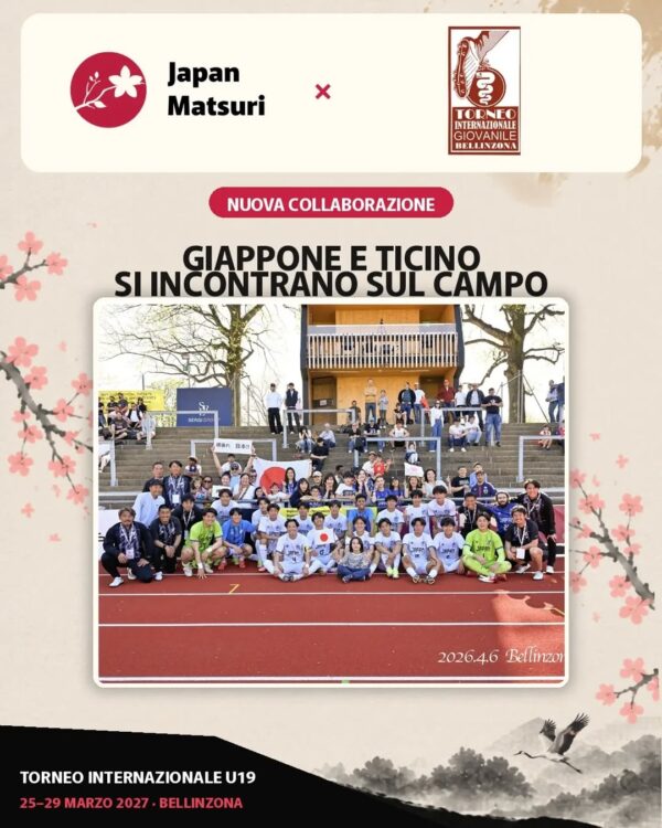 🇮🇹 Il Giappone e il Ticino si incontrano anche sul campo! ⚽🇯🇵 Siamo felici di annunciare u