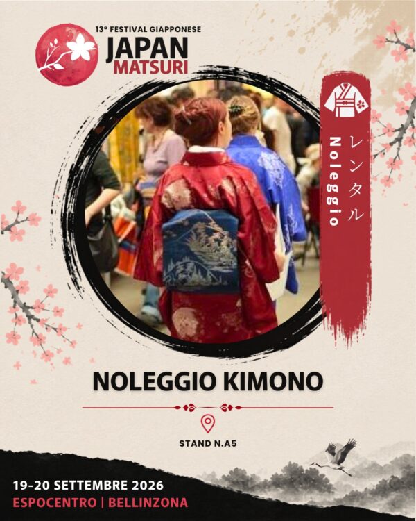 🇮🇹 Vivi il Japan Matsuri indossando un autentico kimono. 👘 Durante il festival potrai sceg